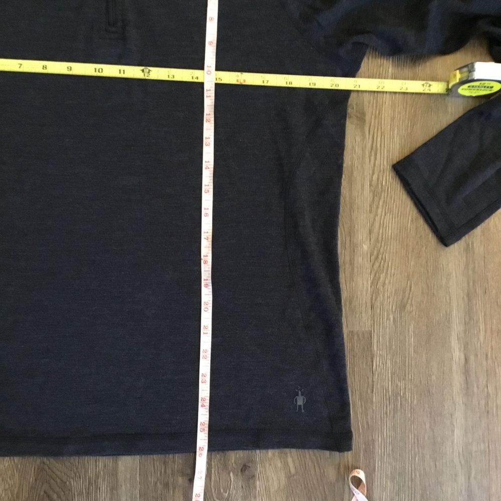 Smartwool Merino 250 1/4 Zip in Charcoal Heather - Picture 5 of 5